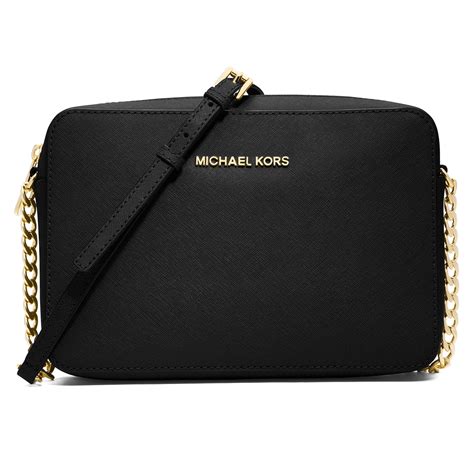 michael kors black leather crossbody square|Michael Kors Crossbody bag black.